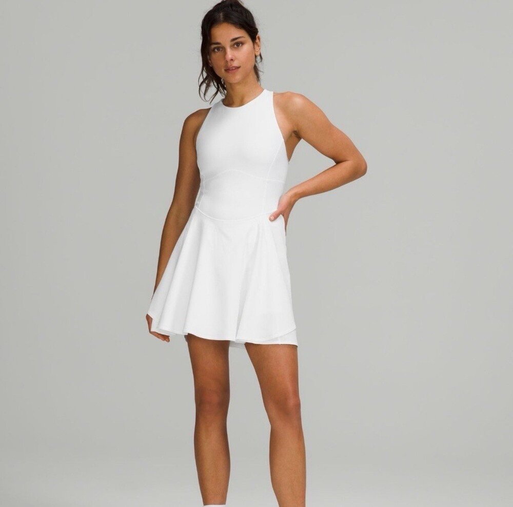 Lululemon Court Crush Dress Athletic Tennis White Womens 12